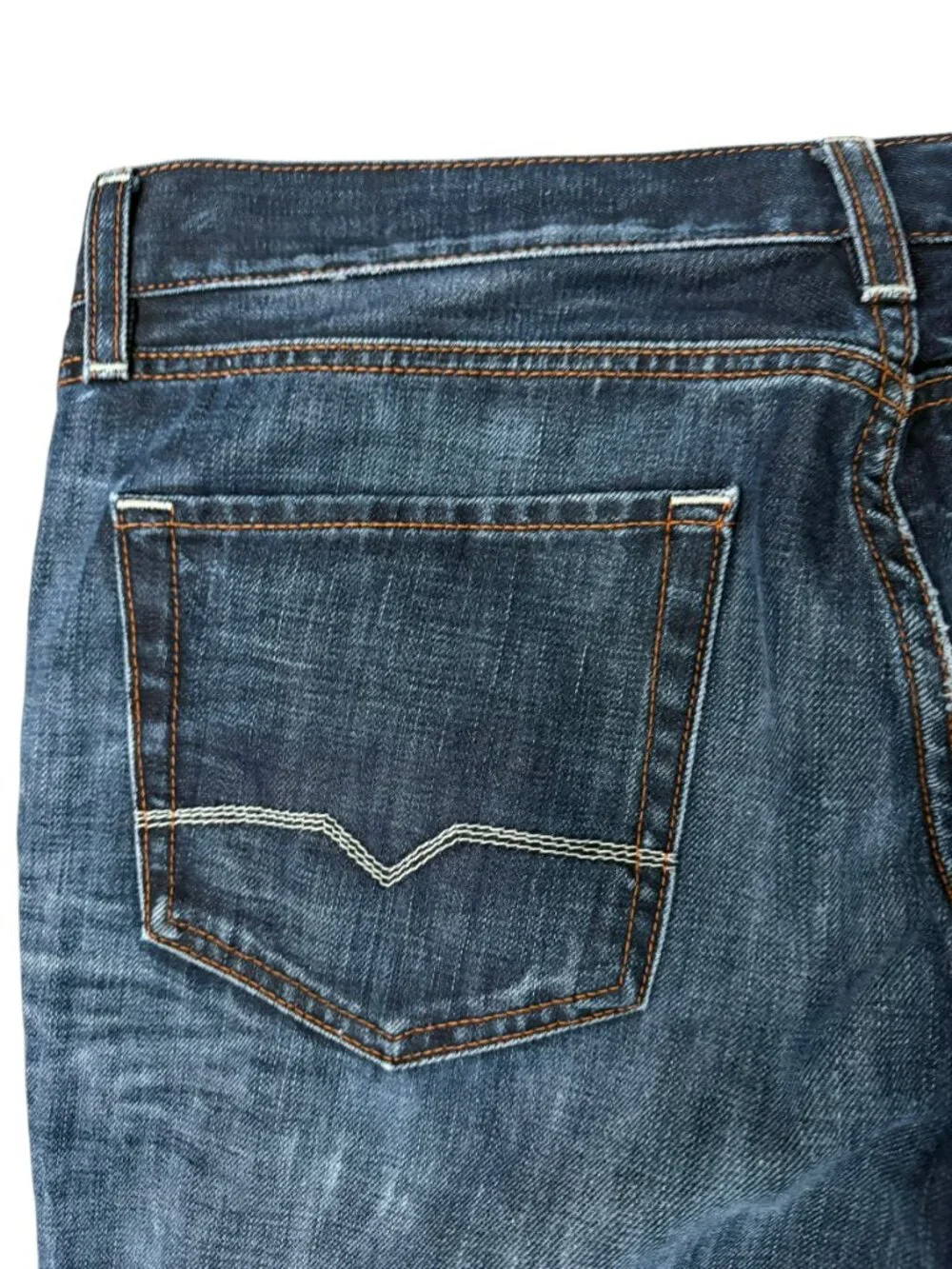 BOSS Hugo Boss Men’s Orange Regular Fit Straight Button Fly Jeans Size 38x30